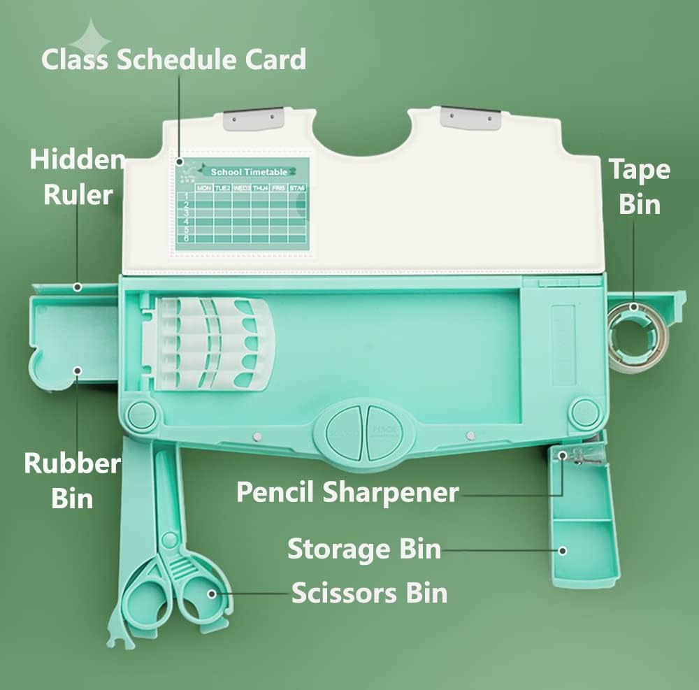 SkyShopy 1PC MULTIFUNCTIONAL PENCIL CASE, LARGE CAPACITY PENCIL BOX FOR BOYS & GIRLS STUDENTS WITH CRAFT SCISSOR PORTABLE STATIONERY ORGANIZER Dinosour SkyShopy 1PC MULTIFUNCTIONAL PENCIL CASE, LARGE CAPACITY PENCIL BOX FOR BOYS & GIRLS STUDENTS WITH CRAFT SCISSOR PORTABLE STATIONERY ORGANIZER Dinosour